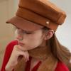 Tatiana Classic Button Suede Sailor Cap HT8150 2 Colors