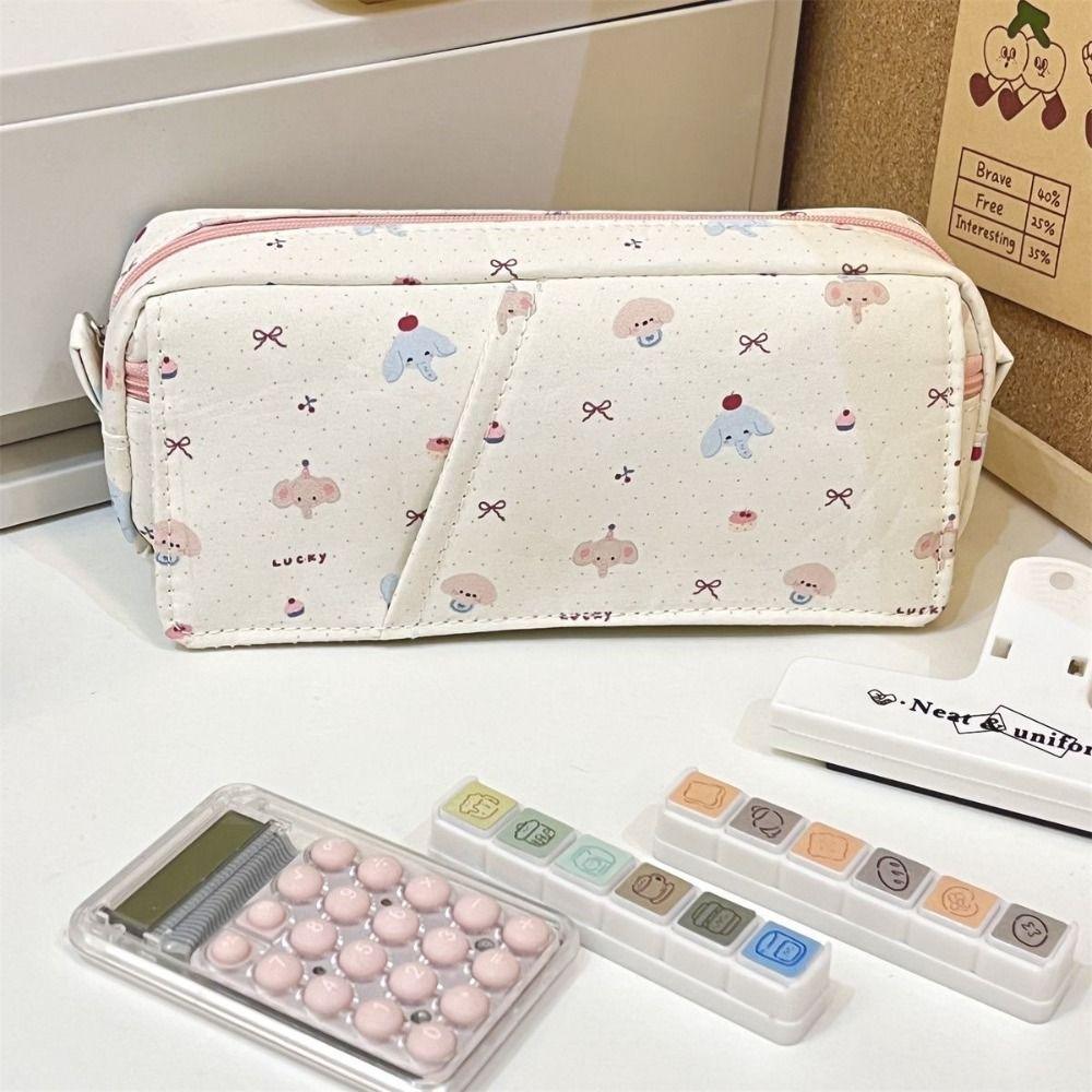 Puppy/Elephant Pen Bag Large Capacity Stationery Bag Cartoon Pencil Case  Gift