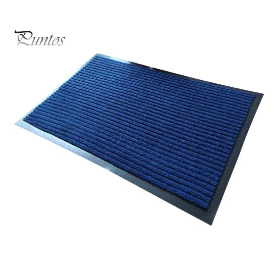 

Коврик для пола в полоску, низкий профиль, впитывающий влагу, коврик для двери, противоскользящая основа, превосходная впитываемость, коврик для входа в ванную комнату, кухню S синий