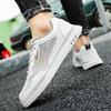 Men White Mesh Tennis Sneakers Summer Sports Skateboarding Shoes Students School Running Shoes Plus Size