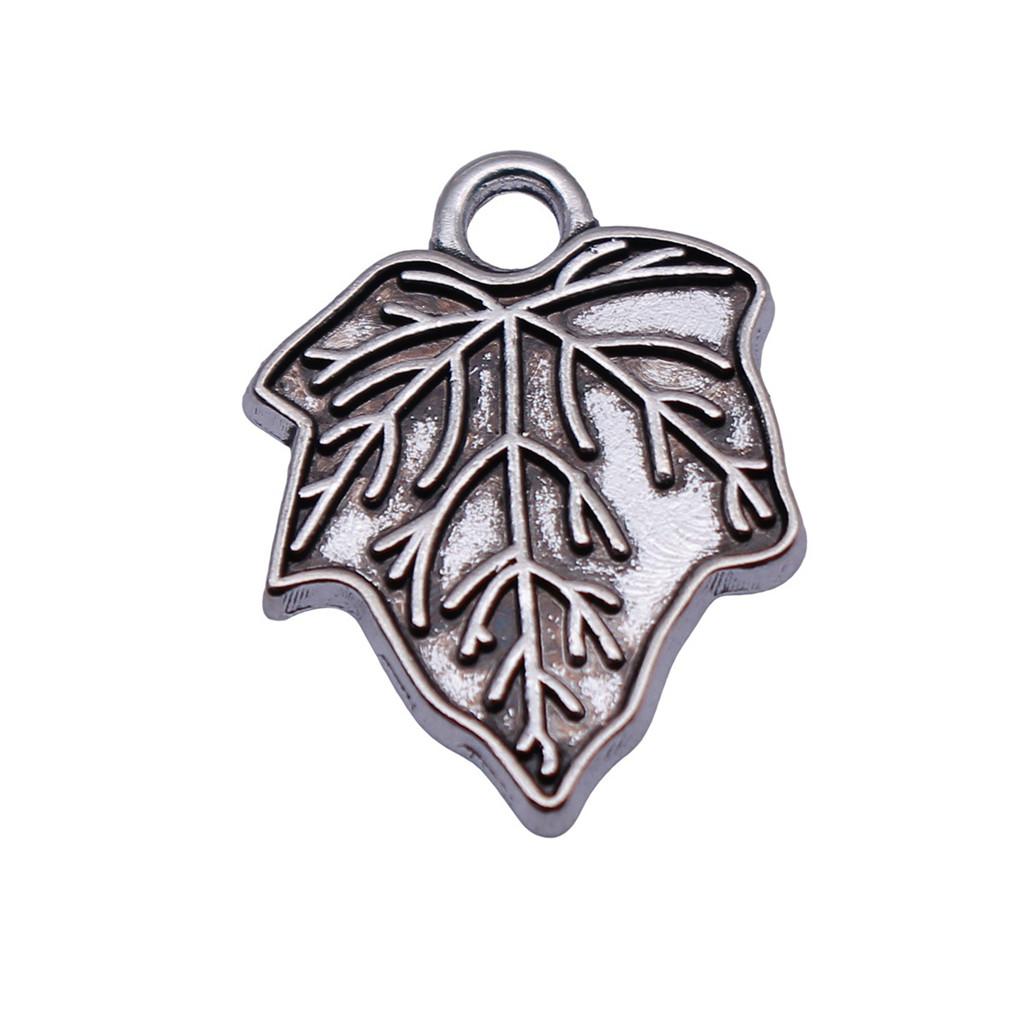 Filigree Leaf Charms Antique Alloy Pendants For Nature Inspired Jewelry