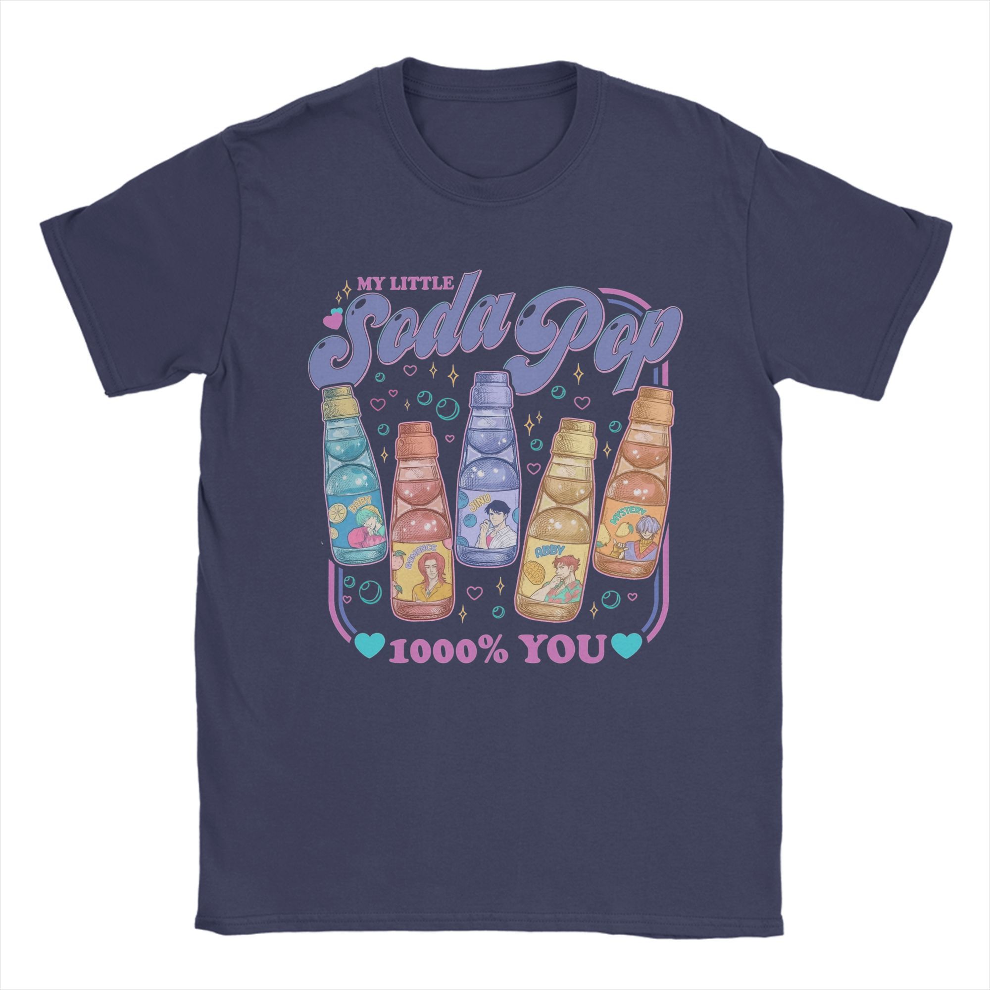 Men s Soda Pop Saja Boys Demon Hunters Kpop T Shirts 100% Cotton Tops Funny Short Sleeve Crew Neck Tee Shirt 6XL T-Shirt 4XL