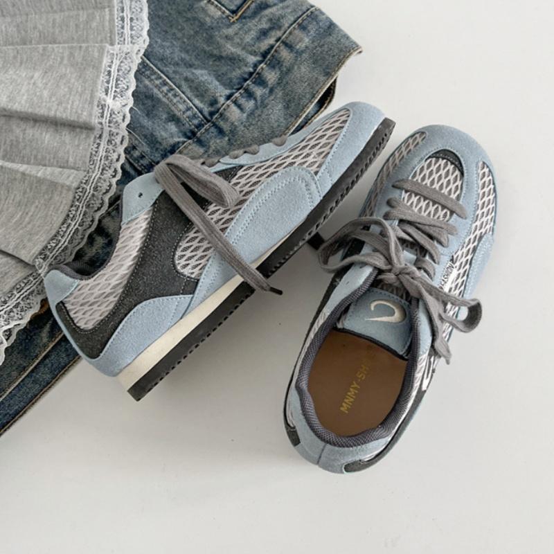 Fashion Female New Sports Shoes 2025 Fashion All Match Mesh Casual Training Women Shoes Concise Soft Low Heels Ladies Sneakers flats