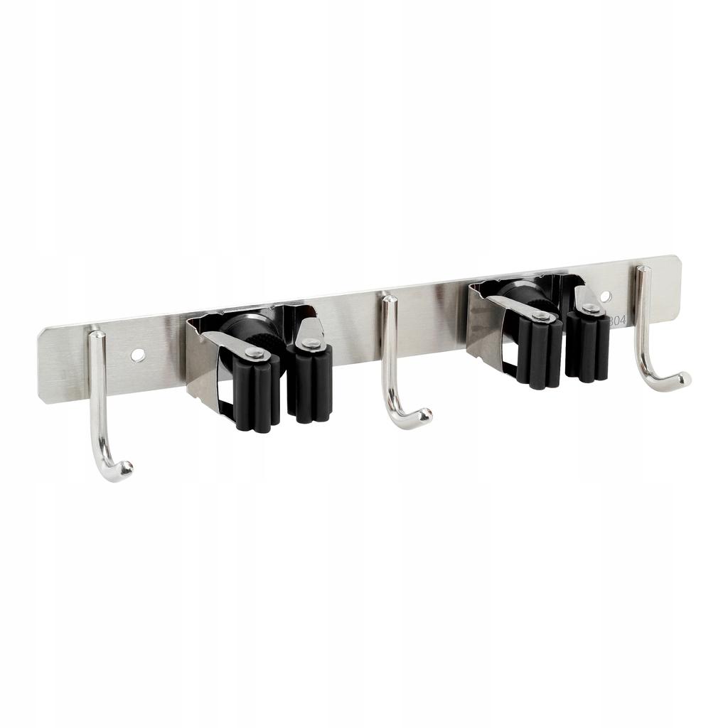 Row Hanger Hook Holder for Tools Brooms Rakes Brushes -2 Places