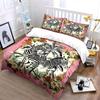 Zebras with Floral Background Bedding Set for Kids Luxury Gift 3pcs Digital Print Comforter Set Soft Comfortable Breathable
