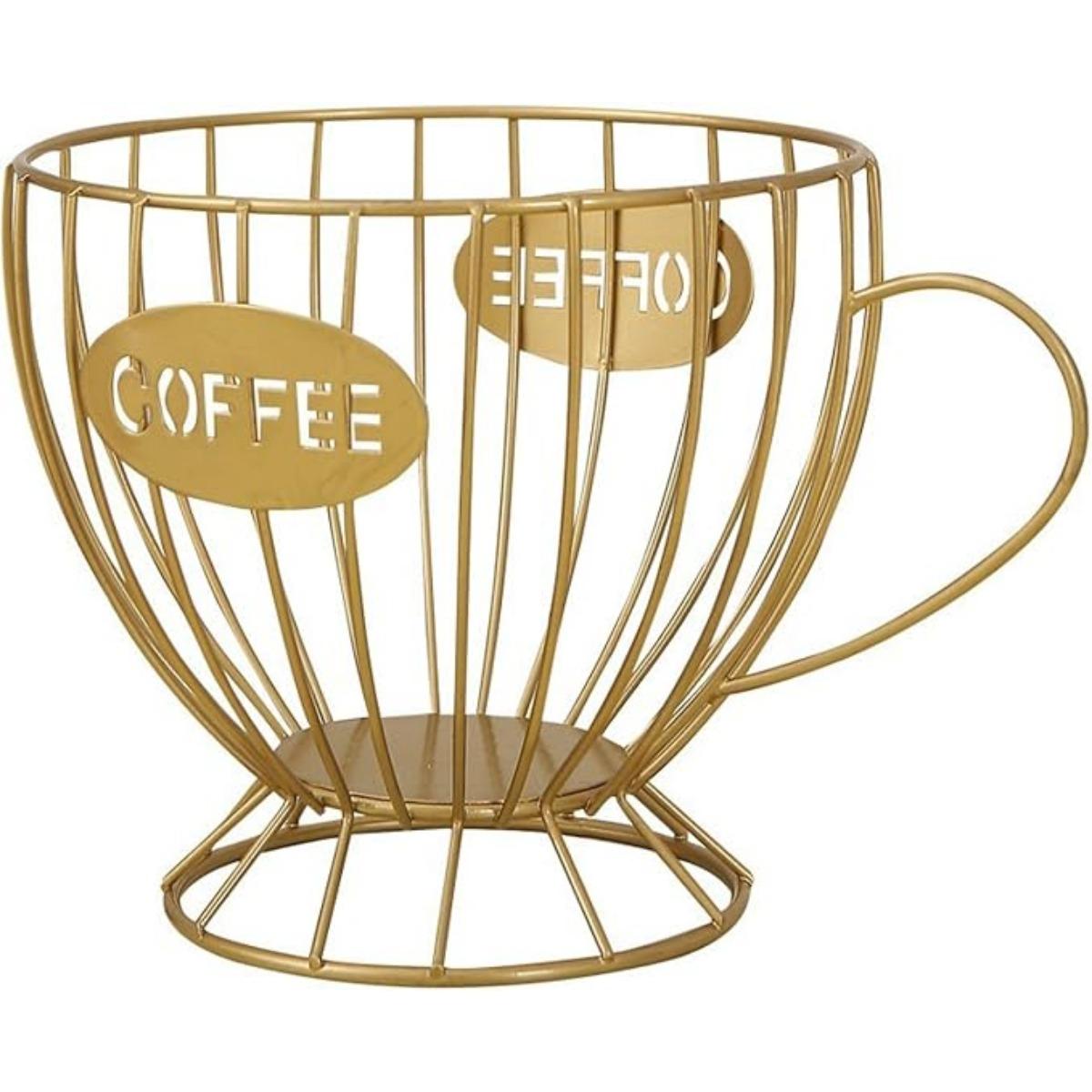 Держатель для кофейных капсул органайзер для кофейной стойки держатель для кофейного фильтра корзина для капсул аксессуары для кофейного бара для кухни столовой офиса дома кафе золотой 1098₽