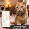 Cat Locator Collar Lightweight Adjustable Real Time GPS Tracking Outside Reflective Strips For Night Safety Enhance Pet Safety
