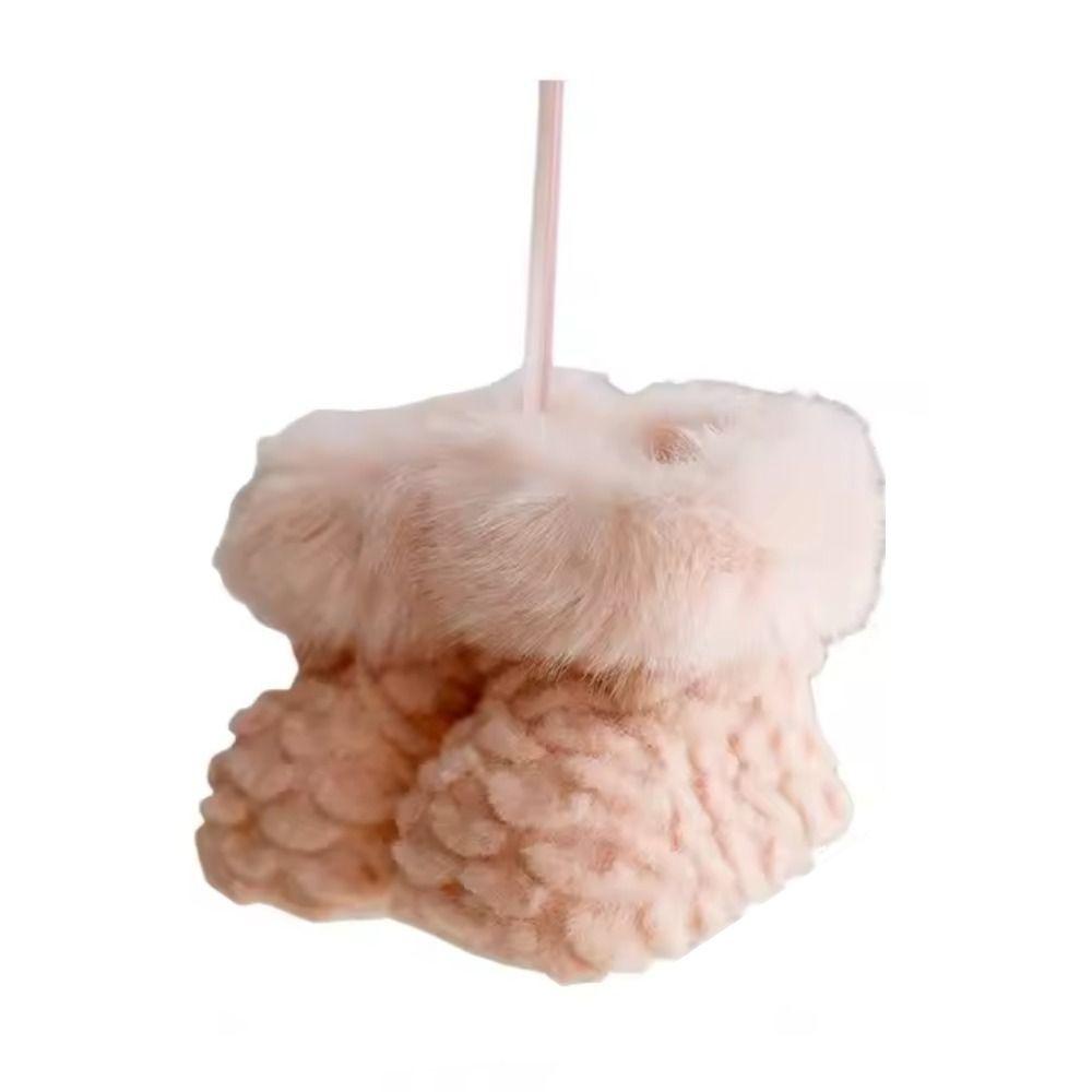 

Мультяшный Рождественский Плюшевый Подвесок в Виде Сапога Мягкое Украшение для Рождественской Елки Новогодние Принадлежности розовый