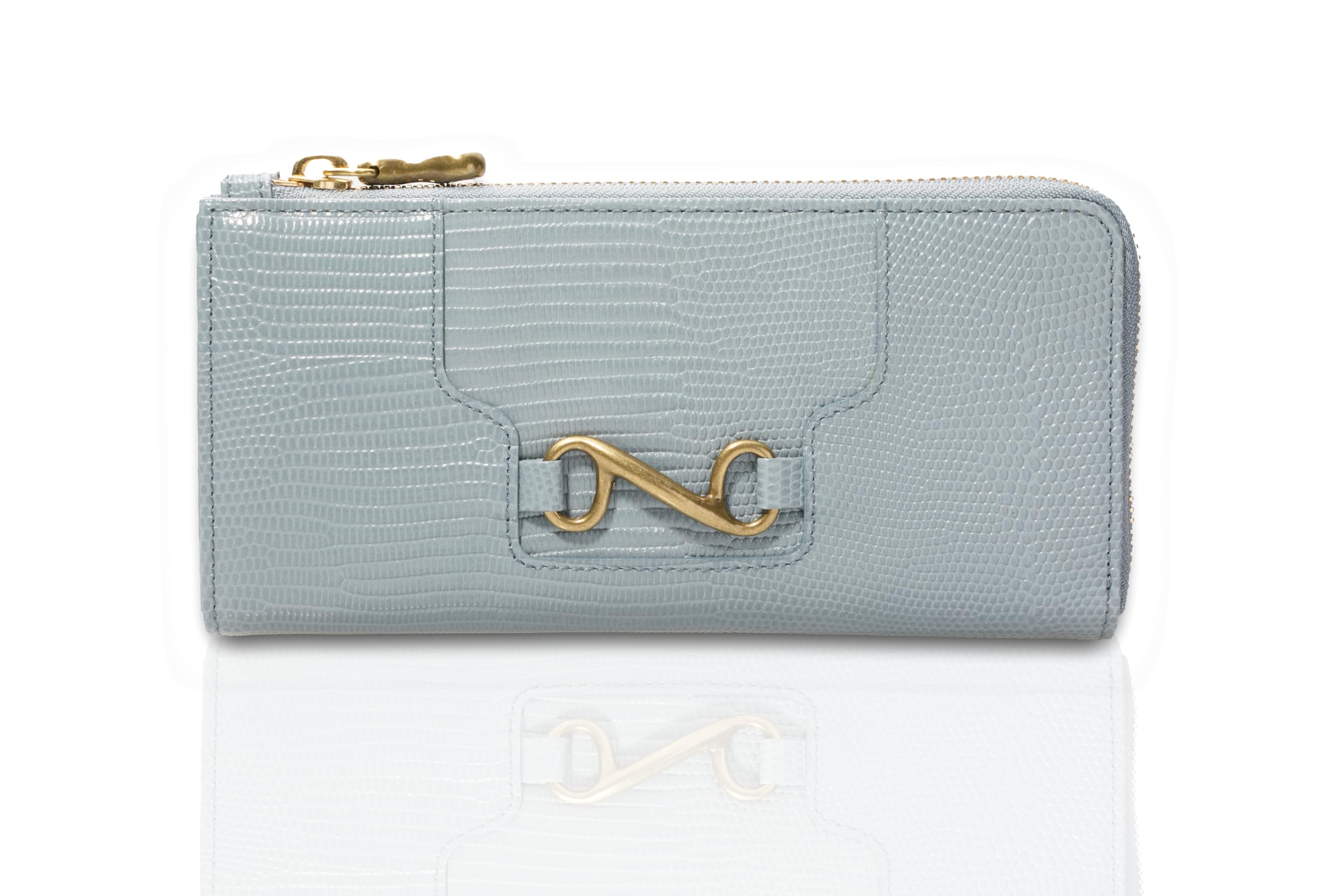 

и Road Mebius L Zip Long Wallet Lizard [Toff Stone]