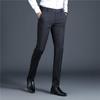 Men's Light Business Casual Slim Fit Vertical Striped Dress Pants - Spring/Summer Iron-Free Fashion Suit Pants