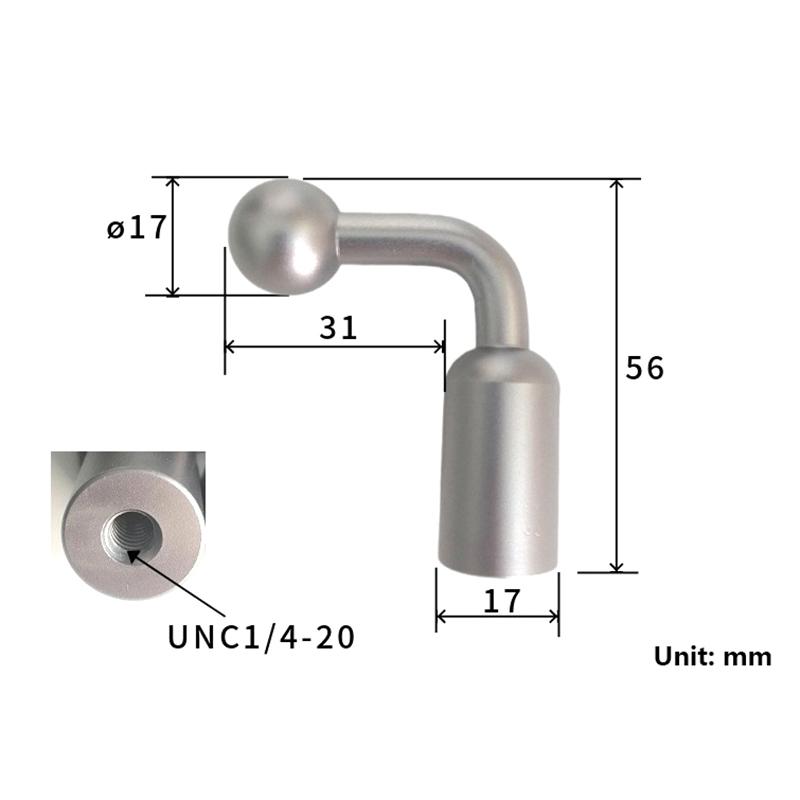 

Алюминиевый сплав 17 мм шаровая головка разъемы адаптер для 1/4 винтовое отверстие крепление конвертер держатель подставка для телефона планшета поддержка