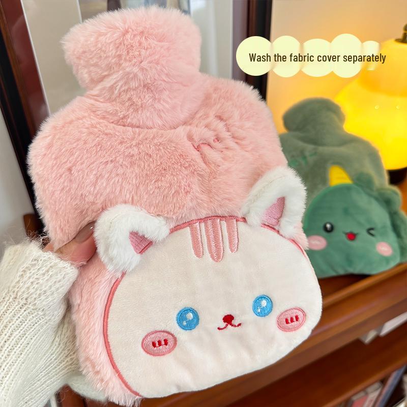 

Миючий плюшевий чохол для грілки - Грілка для рук та захисний чохол.