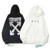OFF-WHITE Unisex Hoodie aus Baumwoll-Frottee - Trendig & Hochwertig