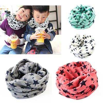 Kind Kind Junge Mädchen Winter Warm Stern Muster Halstuch Halstuch Weihnachtsgeschenk