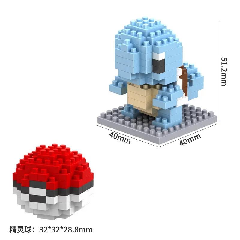 Pokemon Small Blocks Nanoblock Charizard Kyogre Groudon Rayquaza Model Education Graphics Toys for Kids Birthday Gift Toys