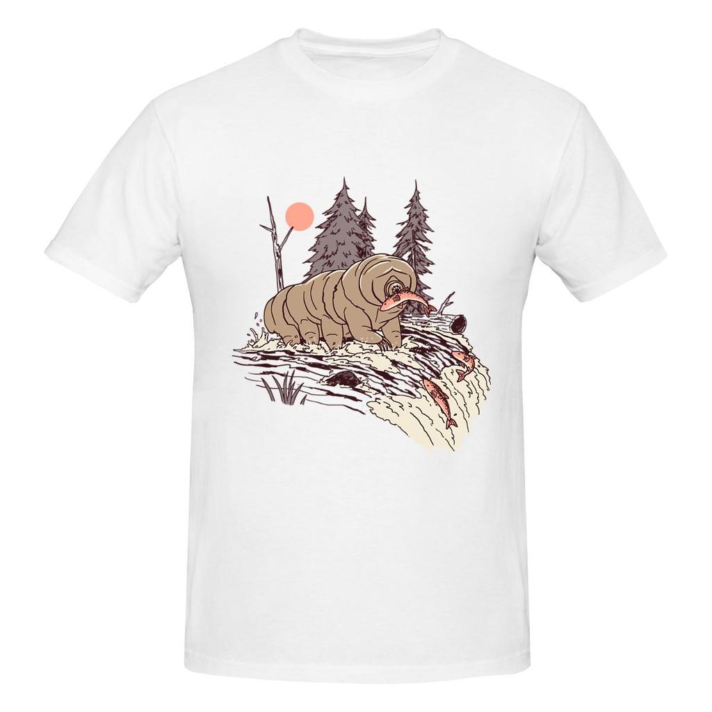Water Bear Drapey Tshirt Solid Color Minimalism Trendy And Personalized Short Sleeve