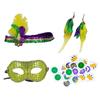 Fashion Cosplay Sequins Hats&Eyeglasses&Bowtie Set Modern-Times Top Bonnet Men Cosplay Stage Performance Costume