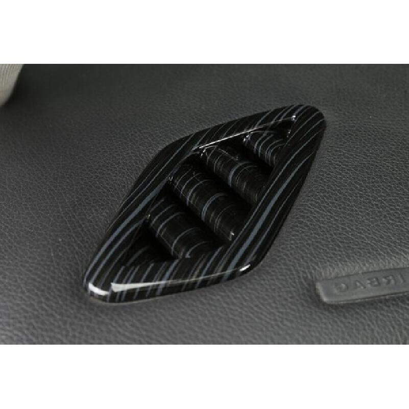 Bright Black Dashboard Side Vent Overlay Cover 2X For Benz GLA CLA ABS 2013-