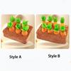 6/8 Hole Carrot  Dog Toys Soft Puppy Chew Toy Creative Interactive Training Toys  for Cats and Dogs