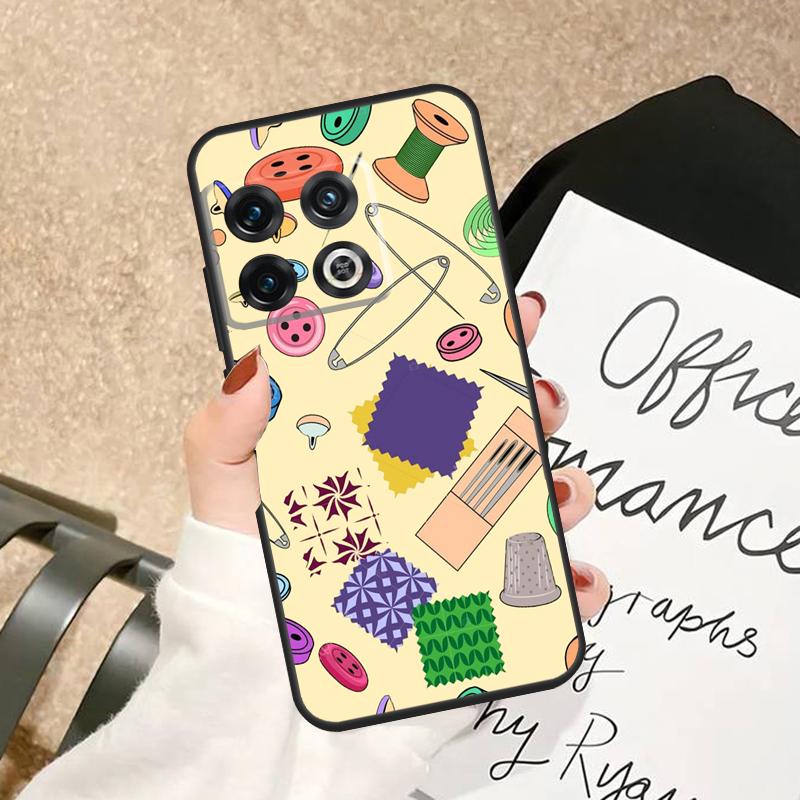 Sewing Scissors Buttons Case For OnePlus 15 15R 13 13R 13T 12 12R 11 10 Pro 8T 10T Nord 5 CE 2 3 4 Lite N20 N30 Cover