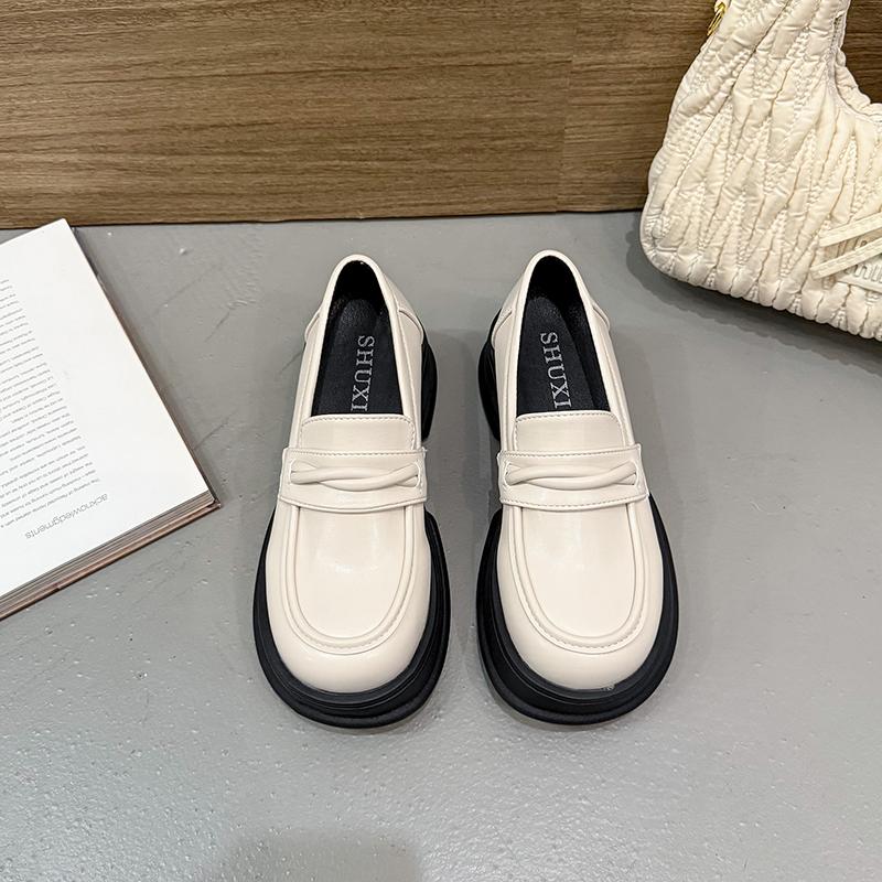 

Женские туфли Мэри Джейн в стиле ретро, модные туфли-лодочки на плоской подошве, женская уличная обувь на толстой подошве для платья 35 бежевый