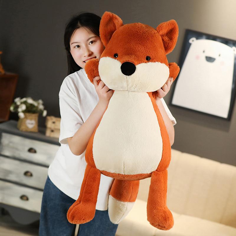 Cartoon Fox Doll Plush Toy Forest Animals Little Fox Doll Children Soothing Pillow Rag Doll