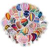 60 Turkish Hot Air Balloon Helmet Stickers for Kids: Cartoon Decorations, Waterproof