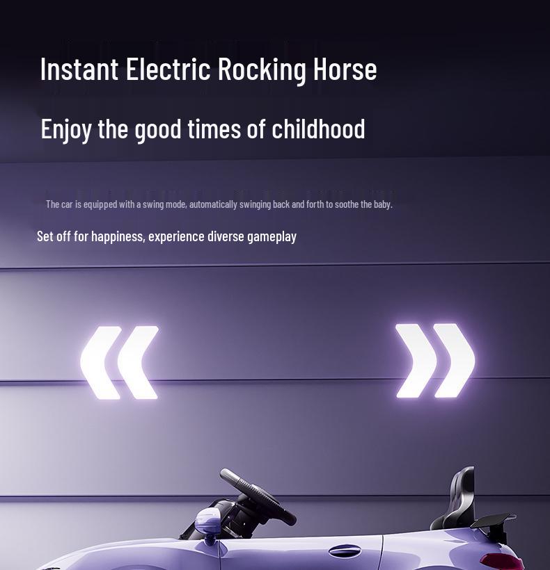 Children's Electric Ride-On Car: Four-Wheel, Rechargeable, Remote Control, Suitable for Boys & Girls