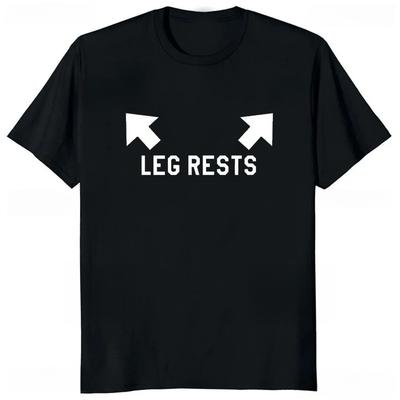Humor Printed Leg Rests Dad Joke Adult T-Shirt Hip Hop Casual Fashion Loose Streetwear Man Tshirt Hot Sale Breathable Tops