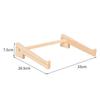 Solid Wood Dual-Layer Laptop Stand with Vertical Placement and Heat Dissipation