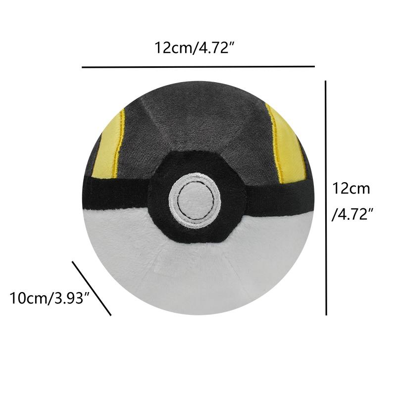 Kawaii Poke Ball Plush Doll Ultra Master Ball Pokeball Beast Ultra Ball Collectible Stuffed Keychain Pendant Toy Gift