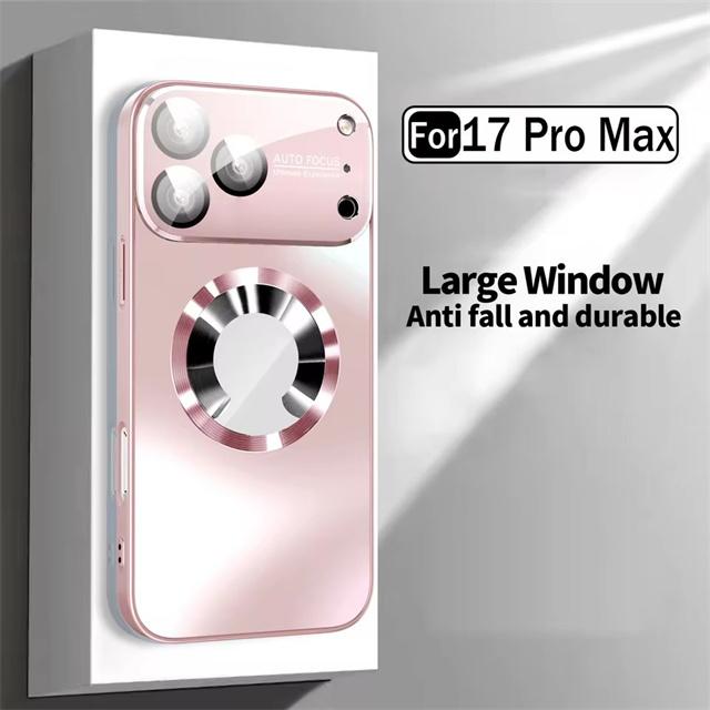 

Защитное стекло для объектива камеры Чехол для телефона Для iPhone 17 Air 16 15 14 13 Pro Max Plus Для Magesafe Магнитная беспроводная зарядка Чехол For iPhone 11