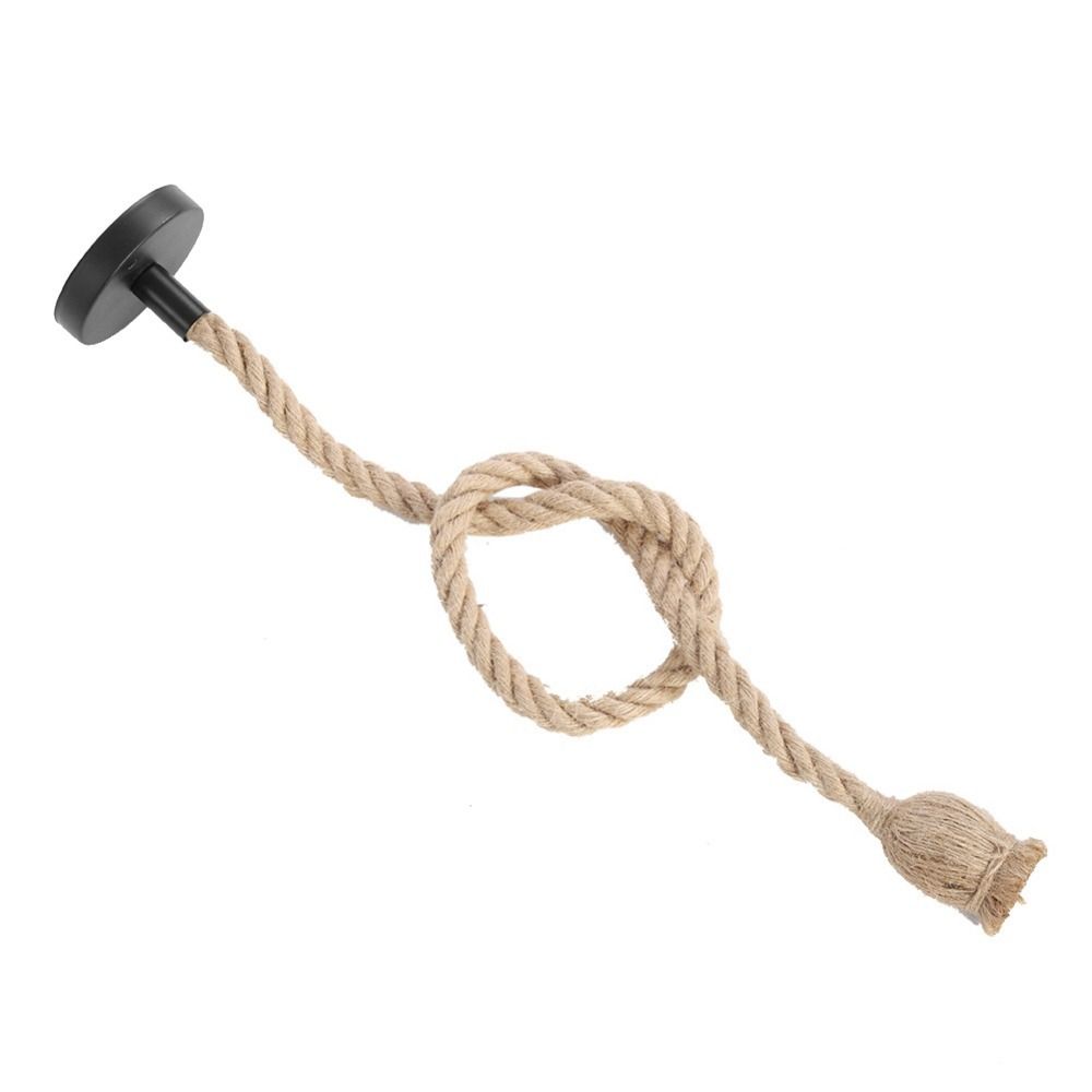 1.5m/4.92ft Pendant Light Hemp Rope Pendant Bulb Holder Retro Hanging Light  Bar