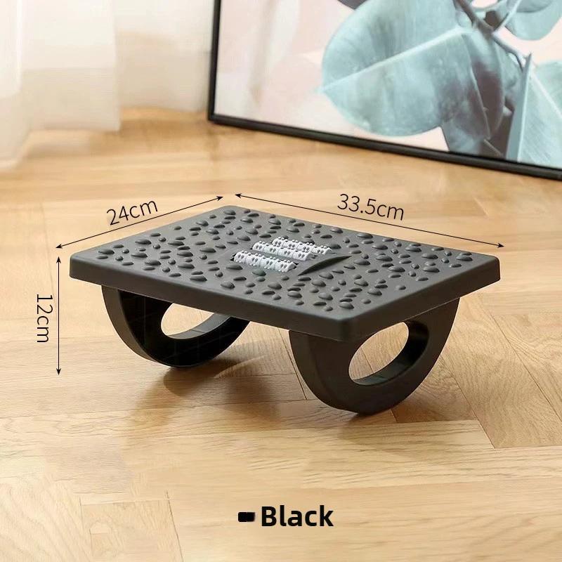 Ergonomic Office Foot Rest Stool Under Desk Adjustable Height Comfortable Footrest for Home Office Workstation Sofa