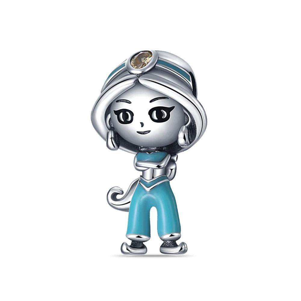 Finecopper Fit Original Bracelet Europe Cute Cartoon Doll Series Dangle Charm Beads Necklace Pendant Diy Women Jewelry Gift