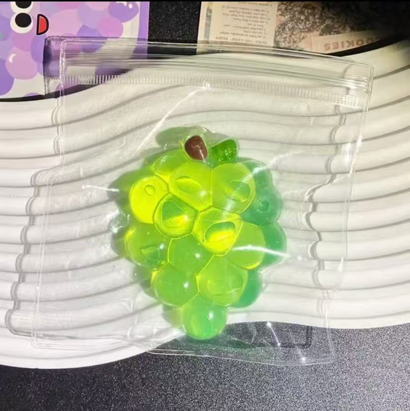 Grape Squishy Fidget Toy Squeeze Slow Rising Stress Ball Stress Anxiety Relief Sensory Toys for Kids Adults Party Favors