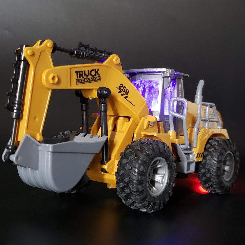 Remote Control Excavator, Five-Way Bulldozer, Electric Wireless Remote Control Construction Vehicle Model, Children'S Toy Car
