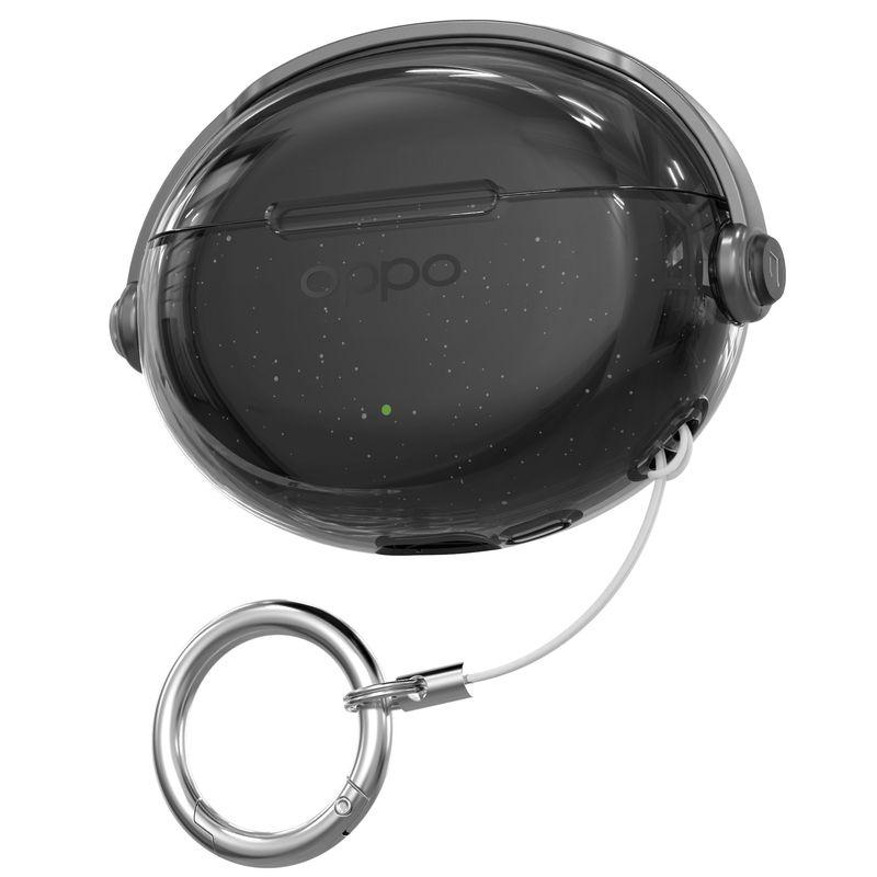 

Держатель Чехол для наушников Enco X3 Прозрачный Ударопрочный Защитный чехол Enco Air4 Pro Чехлы для наушников Air4 Замок Защитный чехол от потери Free4 OPPO Enco X3 Black