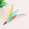5pcs Chicken Feather Cat Stick Colorful Feather Funny Cat Stick Exquisite Portable Creative Fashion Replacement Pet Cat Supplies