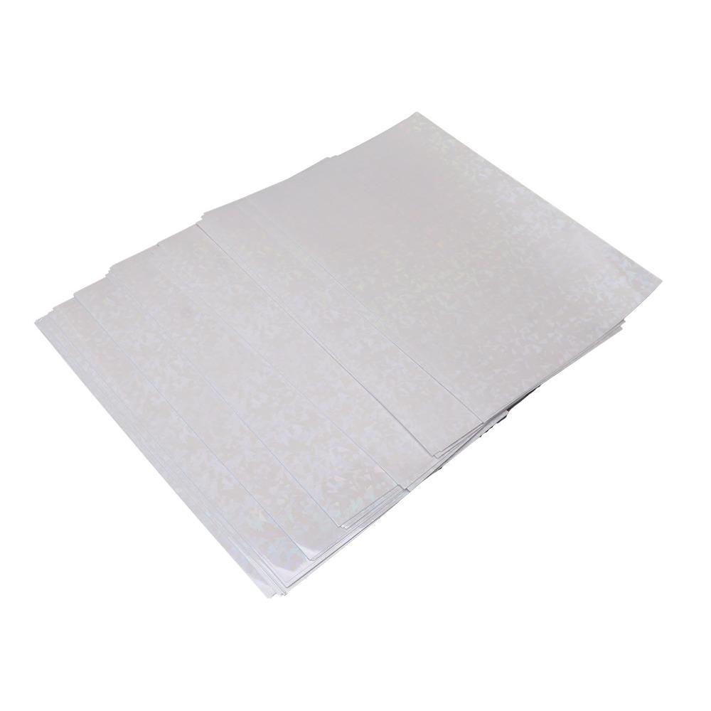 50 stuks Waterdicht Holografisch Koud Laminatievel Snijdbaar Zelfklevend Koud Laminatievellen Transparant