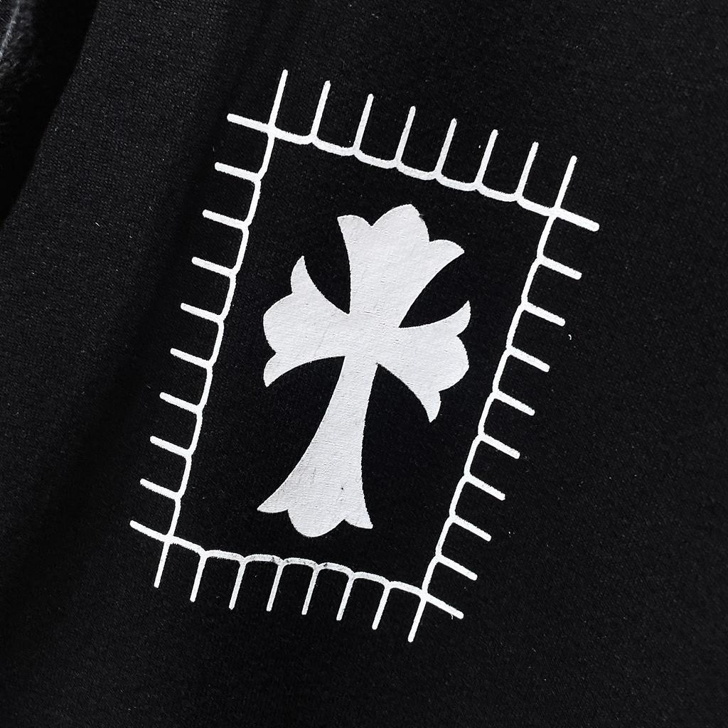 8630 CHROME HEARTS New Spring and Autumn Plus-size Thin Style Classic Style Logo Hooded Sweatshirt for Couples