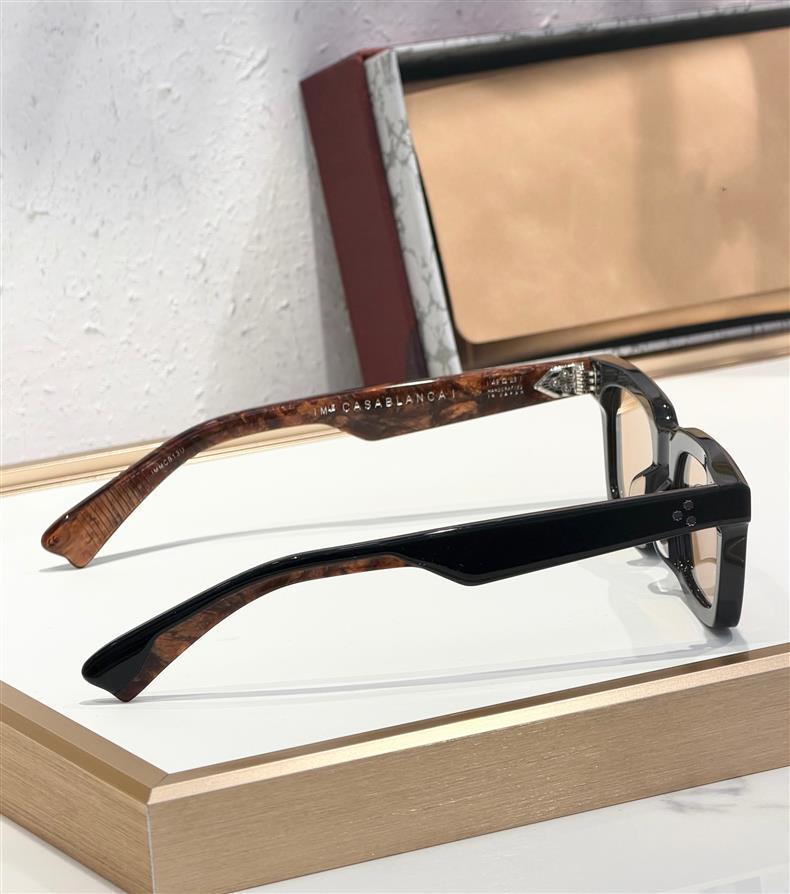 CASABLANCA Unisex Photochromic Handmade Acetate Sunglasses - Fashionable for Vacation, Party, or Casual Wear.