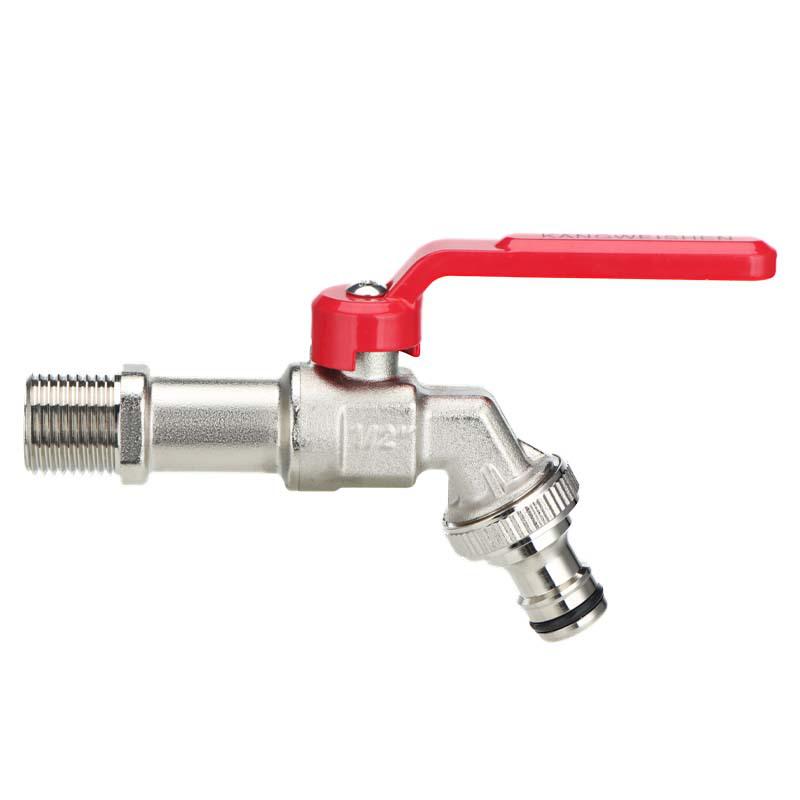 Outdoor Anti-Freeze Double Outlet Copper Faucet for Garden