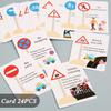 Traffic Road Signs Children Toys Wooden 3D Road Signs Scene Cognition Sensory Games Set Educational Toys For Children