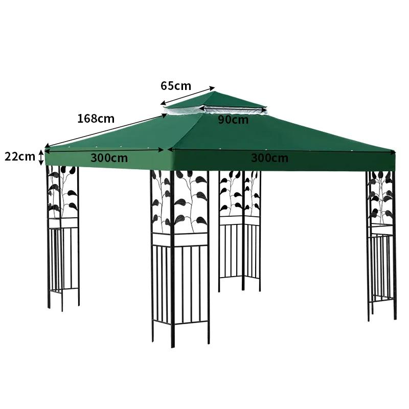 Tenda Tenda da Giardino Campeggio 3x3M Riparo Telo Impermeabile Esterno Copertura Ombra Soleale Gazebo Terrazza Edifici Giardino