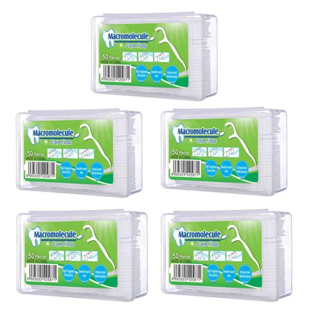 1/2/3/4/5PCS Disposable Dental Floss Independent Packaging Teeth Cleaning Pick Stick Toothpick Oral Care Dental Flosser