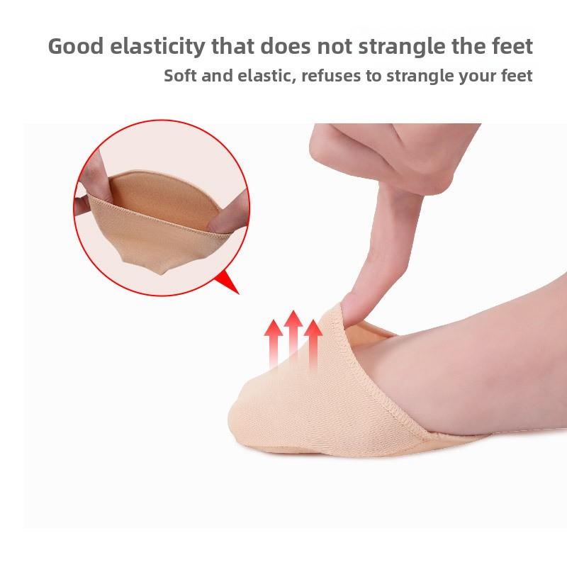 New Half Socks Silicone Non-slip Summer Women's High Heels Front Sole Pad Invisible Breathable Anti-pain Front Half Pad
