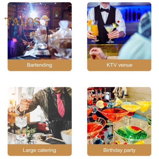 3patrový barový okrajovač sklenic Solný a cukrový okrajovač Krabička na koření Separátor koktejlových ingrediencí Barové náčiní pro Margaritu