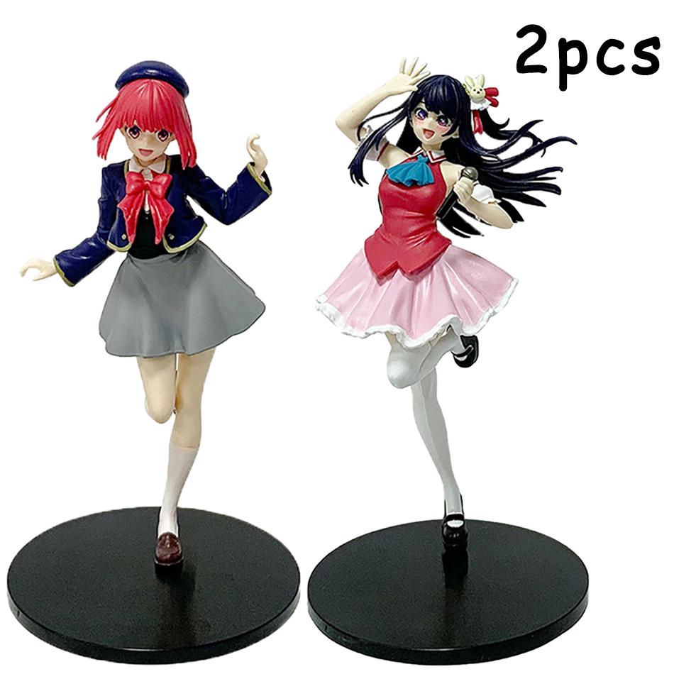 Auf Lager [Oshi No Ko] Anime Figur Idol Sängerin Hoshino Ai Actionfigur Kawaii Stern Arima Kana Figur PVC Sammlermodell Spielzeug