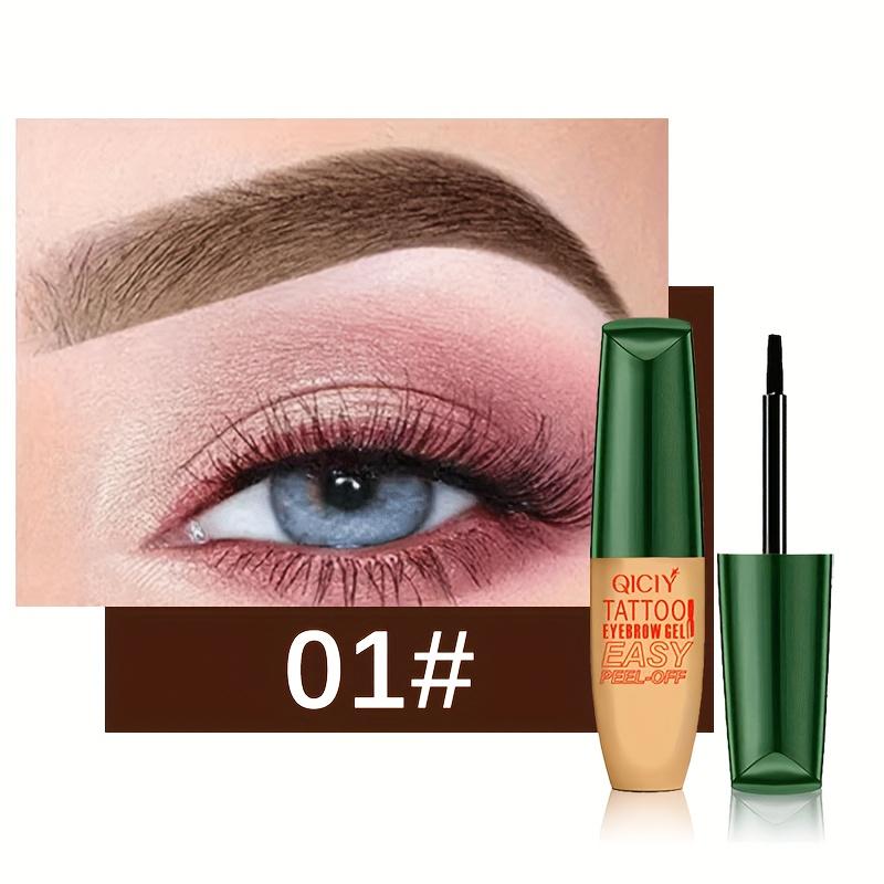 

3-цветный временный татуаж для бровей, гель, быстросохнущий, стойкий, не выцветающий, карандаш для бровей, натуральный оттеночный татуаж для бровей, макияж
